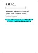 2025 AS Level Physics B &lpar;Advancing Physics&rpar; H157&sol;02 Physics in depth &lpar;Verified Question Paper With Mark Scheme Combined June 2025&rpar;
