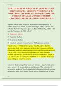 NUR 1211 MEDICAL SURGICAL EXAM NEWEST 2025&sol; 2026 TEST BANK&vert; 2 VERSIONS &lpar;VERSIONS A & B&rpar; WITH COMPLETE 450 REAL EXAM QUESTIONS AND CORRECT DETAILED ANSWERS &lpar;VERIFIED ANSWERS&rpar; ALREADY GRADED A&plus; &lpar;BRAND NEW&excl;&excl;&rpar;