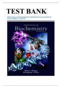 Test Bank for Principles of Biochemistry&comma; 5th Edition by Laurence A&period; Moran&comma; H&period; Robert Horton&vert; ISBN&colon;9780321707338&vert; All Chapters&vert; LATEST UPDATE 