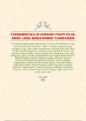 FUNDAMENTALS OF NURSING YOOST CH 42&colon;  GRIEF&comma; LOSS&comma; BEREAVEMENT FLASHCARDS