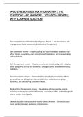 WGU C716 BUSINESS COMMUNICATION &vert; 146 QUESTIONS AND ANSWERS &vert; 2025&sol;2026 UPDATE &vert; WITH COMPLETE SOLUTION