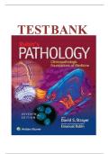 Test Bank For Rubin's Pathology&colon; Clinicopathologic Foundations of Medicine Seventh Edition by David S&period; Strayer &vert;&vert;ISBN 978-1451183900&vert;&vert; Chapter 1-34&vert;&vert;Complete Guide A&plus;