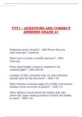 TTT1 &ndash; QUESTIONS AND CORRECT ANSWERS GRADE A&plus;