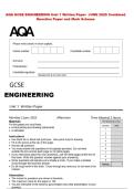 AQA GCSE ENGINEERING Unit 1 Written Paper  JUNE 2025 Combined  Question Paper and Mark Scheme 
