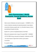 Anesthesia Pharmacology APEX Flashcards &lpar;2025&sol;2026&rpar; &ndash; Mobile-Friendly Study Set &vert; Autonomics&comma; Receptors&comma; Second Messengers&comma; Uptake&comma; Clearance &vert; NUR800