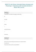 BIOD 151 Lab 5 Exam &ndash; Essential Human Anatomy and Physiology I &ndash; Portage Learning &ndash; 2026&sol;2027 &vert; Lab exam questions with complete solutions