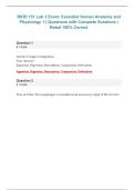 BIOD 151 &ndash; Lab 3 Exam&colon; Essential Human Anatomy and Physiology I &ndash; Questions with Complete Solutions &lpar;Rated 100&percnt; Correct&rpar; 2026&sol;2027