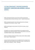 C273 PRE ASSESSMENT &vert; WESTERN GOVERNORS UNIVERSITY &vert; QUESTIONS AND ANSWERS &vert; 2025&sol;26 UPDATE&excl;&excl;