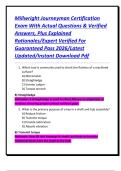 Millwright Journeyman Certification Exam With Actual Questions & Verified Answers&comma; Plus Explained Rationales&sol;Expert Verified For Guaranteed Pass 2026&sol;Latest Updated&sol;Instant Download Pdf