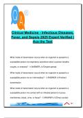 Clinical Medicine &lpar;MD205&rpar; - Infectious Diseases&comma; Fever & Sepsis &vert; 18 Practice Questions