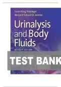 TEST BANK FOR Urinalysis and Body Fluids Seventh Edition by Susan King Strasinger&comma; Marjorie Schaub Di Lorenzo ISBN&colon; 978-0803675827 COMPLETE GUIDE ALL CHAPTERS COVERED 100&percnt; VERIFIED A&plus; GRADE ASSURED&excl;&excl;&excl;&excl;&excl;NEW LATEST UPDATE&excl;&excl;&excl;&excl;&excl;
