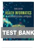 TEST BANK FOR Health Informatics&colon; An Interprofessional Approach 3rd Edition by Lynda R&period; Hardy ISBN&colon; 978-0323711968 COMPLETE GUIDE ALL CHAPTERS COVERED 100&percnt; VERIFIED A&plus; GRADE ASSURED&excl;&excl;&excl;&excl;NEW LATEST UPDATE&excl;&excl;&excl;&excl;