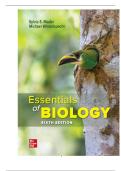 TEST BANK FOR Essentials of Biology 6th Edition by Sylvia S&period; Mader&comma; Michael Windelspecht ISBN&colon; 978-1260087321 COMPLETE GUIDE ALL CHAPTERS COVERED 100&percnt; VERIFIED A&plus; GRADE ASSURED&excl;&excl;&excl;&excl;NEW LATEST UPDATE&excl;&excl;&excl;&excl;