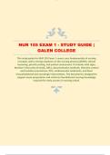 NUR 155 EXAM 1 - STUDY GUIDE &vert;  GALEN COLLEGE &vert; LATEST UPDATE 2026&sol;2027