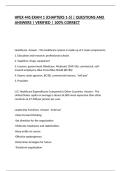 HPEX 445 EXAM 1 &lpar;CHAPTERS 1-5&rpar; &vert; QUESTIONS AND ANSWERS &vert; VERIFIED &vert; 100&percnt; CORRECT