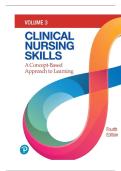 TEST BANK FOR Clinical Nursing Skills&colon; A Concept-Based Approach 4th Edition by Pearson Education ISBN&colon; 978-0136909491 COMPLETE GUIDE ALL CHAPTERS COVERED 100&percnt; VERIFIED A&plus; GRADE ASSURED&excl;&excl;&excl;&excl;&excl;NEW LATEST UPDATE&excl;&excl;&excl;&excl;&excl;
