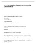 OPSM 330 FINAL EXAM &vert; QUESTIONS AND ANSWERS &vert; 100&percnt; CORRECT