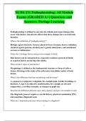 NURS 231 Pathophysiology All Module Exams &lpar;GRADED A&plus;&rpar; Questions and Answers- Portage Learning