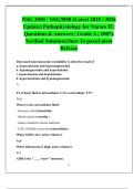 NSG 3850 &sol; NSG3850 &lpar;Latest 2025 &sol; 2026  Update&rpar; Pathophysiology for Nurses II &vert;  Questions & Answers &vert; Grade A &vert; 100&percnt;  Verified Solutions&vert;Sure To pass&vert;Latest  Release 
