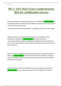 REL C 225 Final Exam &vert; comprehensive Q&A for certification success