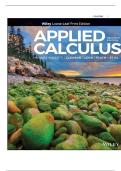 SOLUTION MANUAL FOR Applied Calculus 7th Edition by Deborah Hughes-Hallett&comma; Andrew M&period; Gleason&comma; Patti Frazer Lock&comma; Daniel E&period; Flath ISBN&colon; 978-1119799061 COMPLETE GUIDE ALL CHAPTERS COVERED 100&percnt; VERIFIED A&plus; GRADE ASSURED&excl;&excl;&excl;&excl;NEW LATEST UPDATE&excl;&excl;&excl;&excl;&excl;