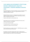 CLEP AmEriCAn GovErnmEnt Study ExAm  rEviEw ComPrEhEnSivE PrACtiCE  QuEStionS & vErifiEd AnSwErS uPdAtEd  2026 