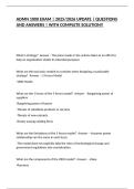 ADMN 1000 EXAM &vert; 2025&sol;2026 UPDATE &vert; QUESTIONS AND ANSWERS &vert; WITH COMPLETE SOLUTION&excl;&excl;