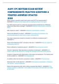 AAPC CPC MIDTERM ExAM REvIEw  CoMPREhEnsIvE PRACTICE QuEsTIons &  vERIfIED AnswERs uPDATED   2026