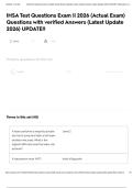 IHSA Test Questions Exam &vert;&vert; 2026 &lpar;Actual Exam&rpar; Questions with verified Answers &lpar;Latest Update 2026&rpar; UPDATE&excl;&excl;