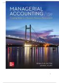 TEST BANK FOR Managerial Accounting&colon; Creating Value in a Dynamic Business Environment&comma; 13th Edition by Ronald Hilton and David Platt ISBN&colon; 978-1264445820 COMPLETE GUIDE ALL CHAPTERS COVERED 100&percnt; VERIFIED A&plus; GRADE ASSURED&excl;&excl;&excl;&excl;NEW LATEST UPDATE&excl;&excl;&excl;&excl;&excl;