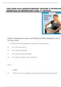 Test Bank for Cardiopulmonary Anatomy & Physiology&colon; Essentials of Respiratory Care 7th Edition by Terry Des Jardins &vert;ISBN&colon; 9781337794909&vert; Guide A&plus;