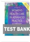 TEST BANK FOR Women's Health Care in Advanced Practice Nursing 2nd Edition by Ivy M&period; Alexander ISBN&colon; 978-0826190017 COMPLETE GUIDE ALL CHAPTERS COVERED 100&percnt; VERIFIED A&plus; GRADE ASSURED&excl;&excl;&excl;&excl;NEW LATEST UPDATE&excl;&excl;&excl;
