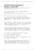 NCLEX Practice Questions & Answers Latest 2026
