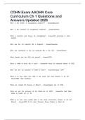 COHN Exam AAOHN Core Curriculum Ch 1 Questions and Answers Updated 2026