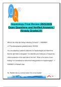 Hepatology Final Review &lpar;MED335&rpar; &vert; 100&plus; Verified Q&A on Cirrhosis&comma; Hepatitis&comma; Liver Tumors&comma; Inherited Disorders &vert; 2025&sol;2026 Exam
