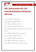 HPD - General Orders 100 - 300 series Exam Questions and Answers 100&percnt; Pass