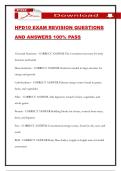 HPD10 EXAM REVISION QUESTIONS AND ANSWERS 100&percnt; PASS