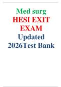 Med surg  HESI EXIT  EXAM Updated  2026Test Bank
