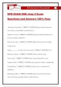HPD EXAM ONE chap 4 Exam Questions and Answers 100&percnt; Pass