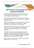 HPE Practice Test Questions and  Answers Latest 2026