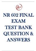 NR 602 FINAL EXAM QUESTIONS BANK &lpar;129 Q&A&rpar;