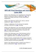 HPE 403 Final Questions and Answers  Latest 2026