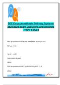 SEE Exam &ndash; Anesthesia Delivery Systems &lpar;MED230&rpar; &vert; 80&plus; Verified Q&A on Cylinders&comma; Flowmeters&comma; Vaporizers&comma; Fail-Safes&comma; CO₂ Absorption &vert; 2025&sol;2026