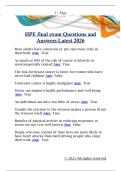 HPE final exam Questions and  Answers Latest 2026