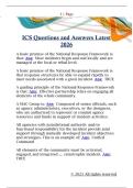 ICS Questions and Answers Latest  2026 