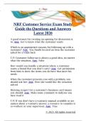 NRF Customer Service Exam Study  Guide ths Questions and Answers  Latest 2026 