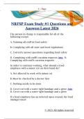 NRFSP Exam Study &num;1 Questions and  Answers Latest 2026