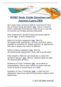RNRF Study Guide Questions and  Answers Latest 2026