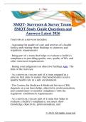 SMQT- Surveyors & Survey Teams&comma;  SMQT Study Guide Questions and  Answers Latest 2026 