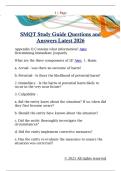 SMQT Study Guide Questions and  Answers Latest 2026